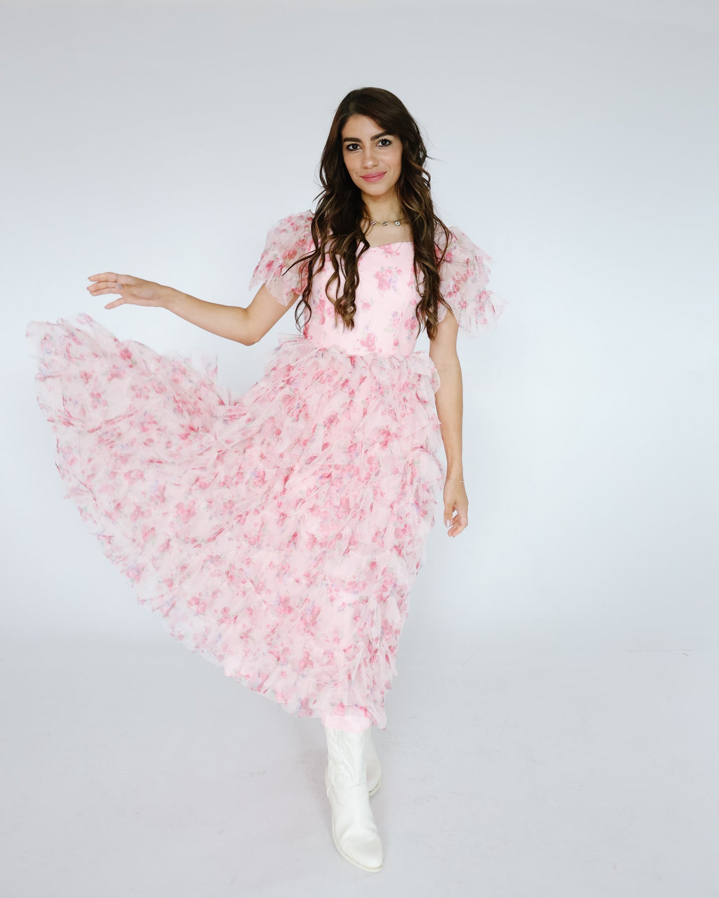 Preorder Rosalie Dress in Pink